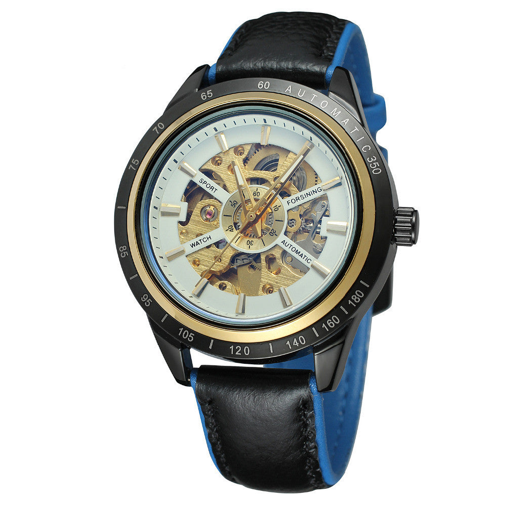 Blue Glass Waterproof Mechanical Watch