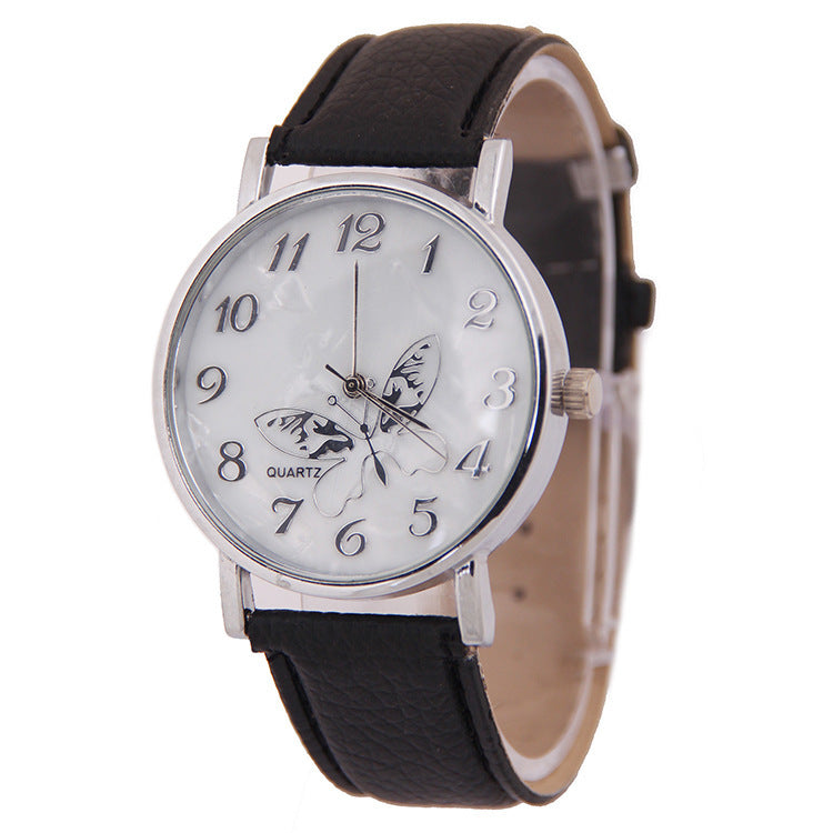 Ladies Butterfly Lychee Pattern New Watch