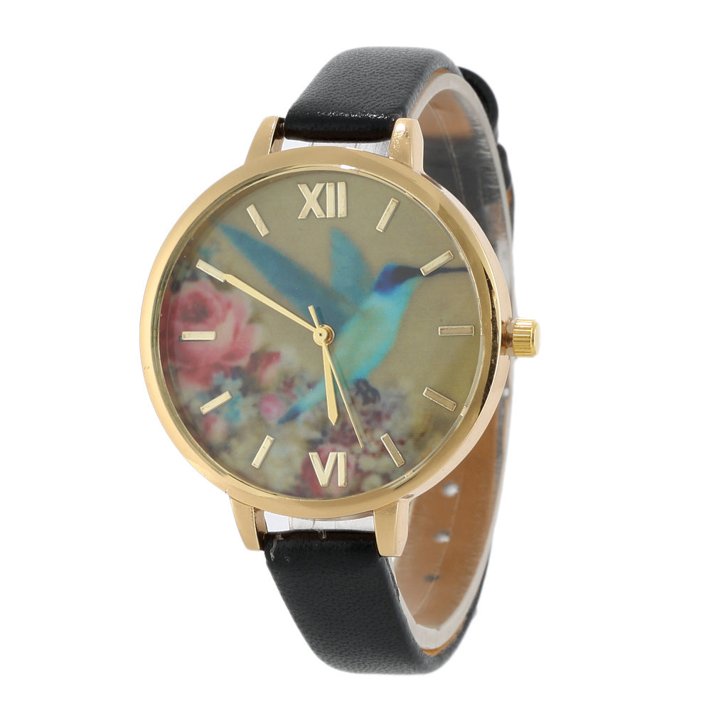 Ladies Leather Quartz Watch