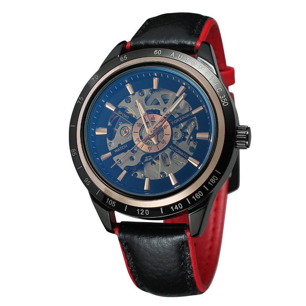 Blue Glass Waterproof Mechanical Watch