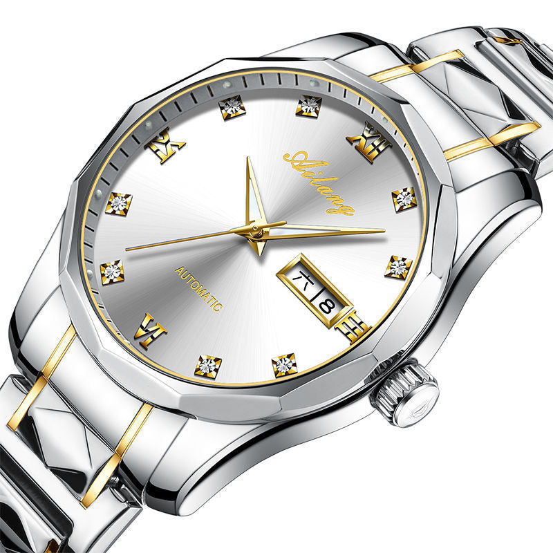 Automatic Mechanical Watch Stainless Steel Watch Men's Waterproof Luminous