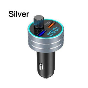 Bluetooth Transmitter Receiver Dual Usb Multifunction Car Charger