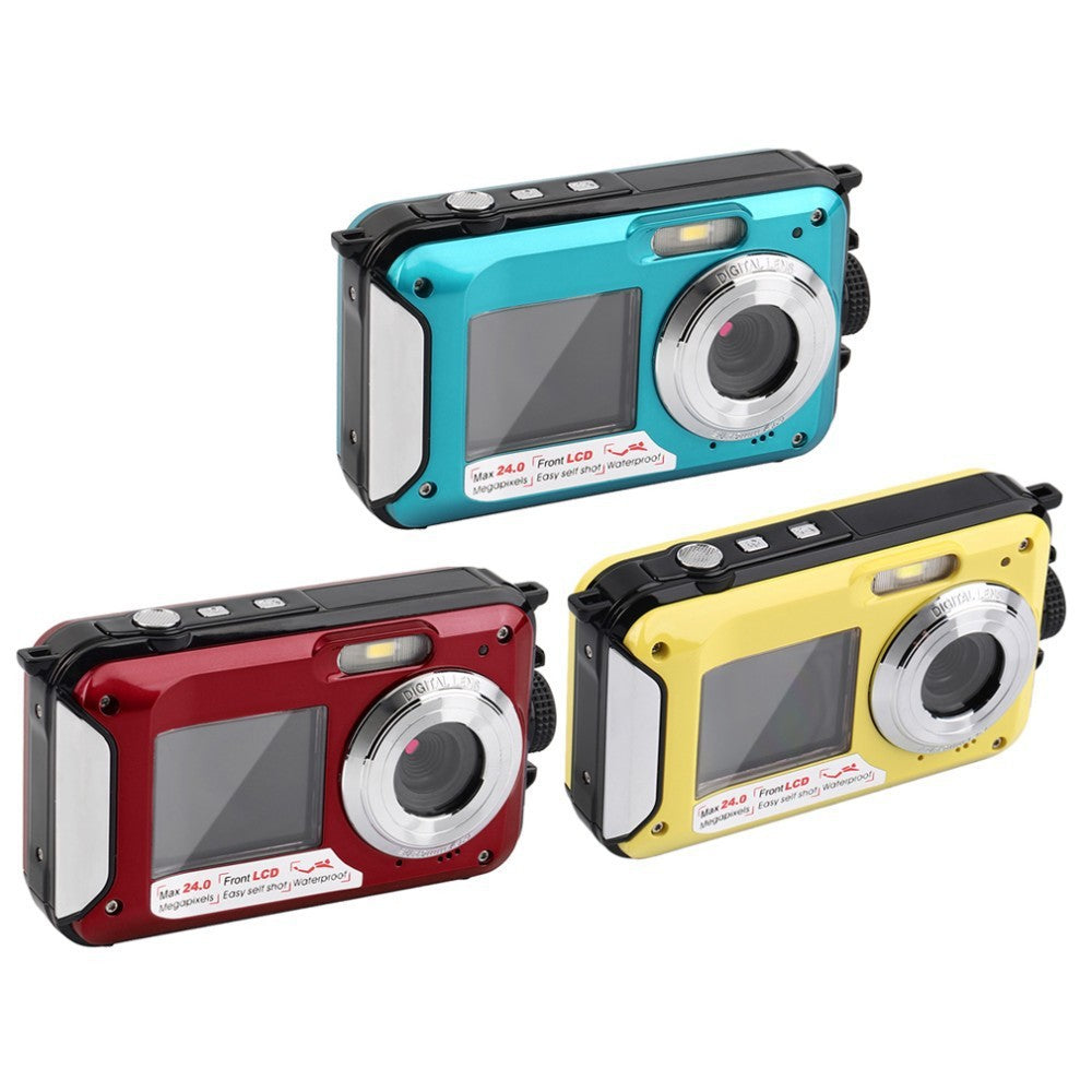 Dual-screen waterproof HD digital camera