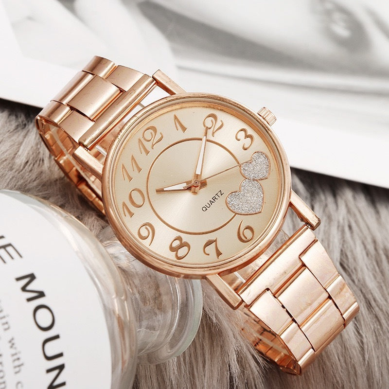 Women's Steel Band Love Quartz Watch