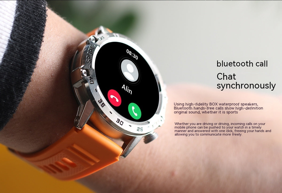 Smart Watch Multi-function Call Suitable For Men's Outdoor Three-proof Heart Rate Blood Oxygen Sports