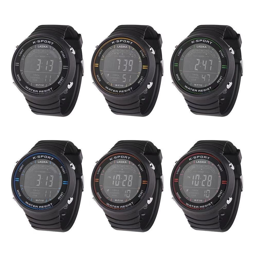 Men's digital large display electronic watch