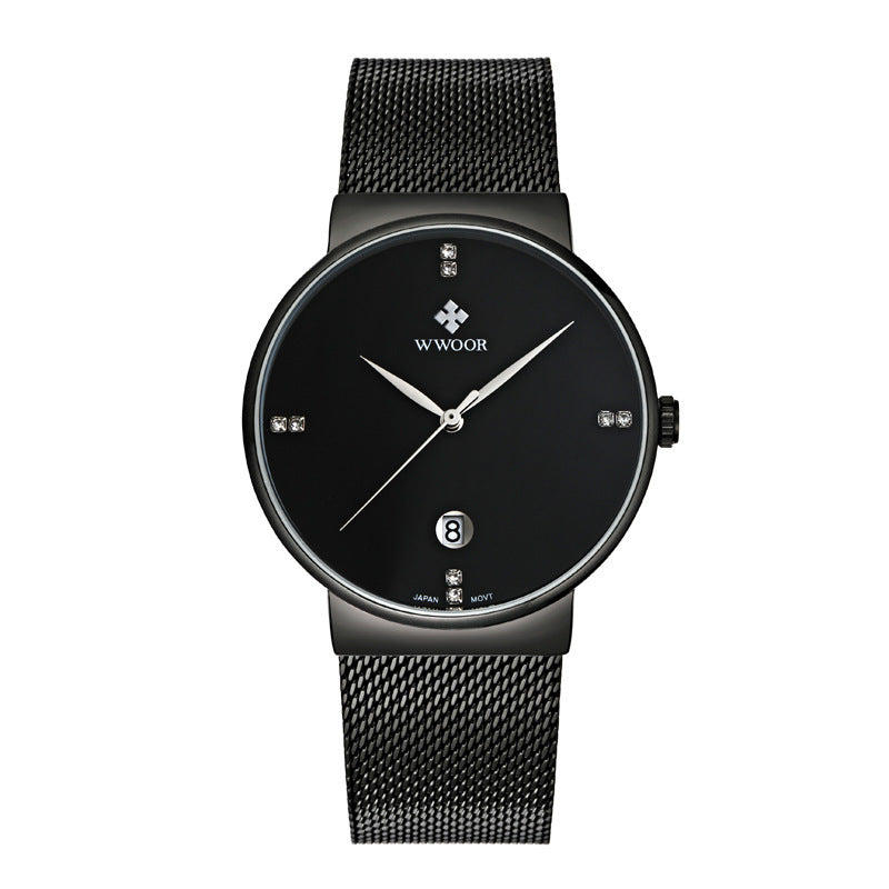 WWOOR grip love men's quartz men's watch simple calendar waterproof watch