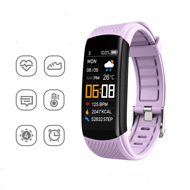 Adult sports silicone pedometer bracelet