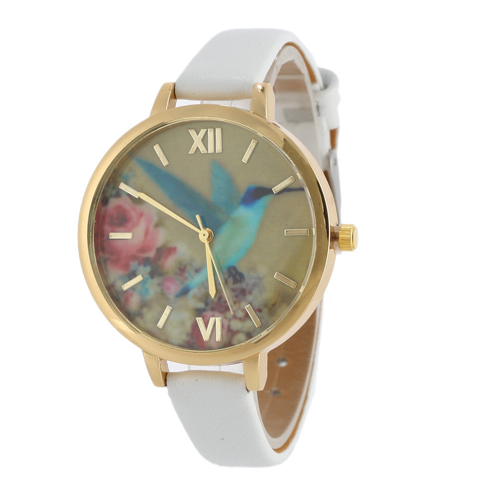 Ladies Leather Quartz Watch