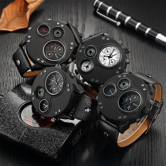 Compass quartz watch