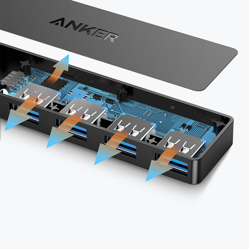 High speed 4-port hub hub hub laptop converter