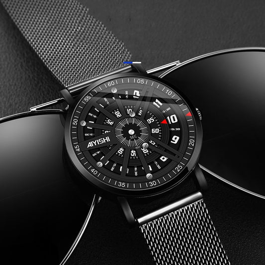 Trendy Waterproof Electronic Men's Watch