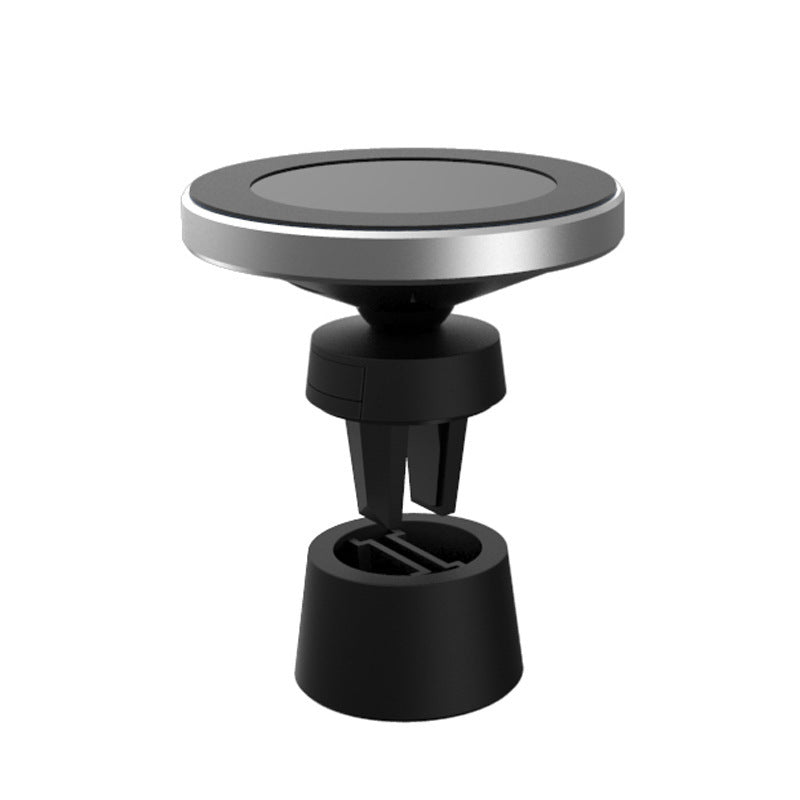 Magnetic car wireless charger mobile phone bracket vent clip