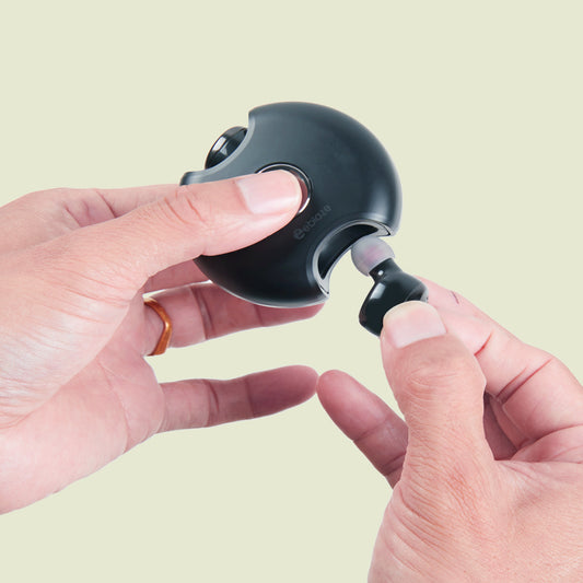 360 degree rotating fingertip gyro earphone