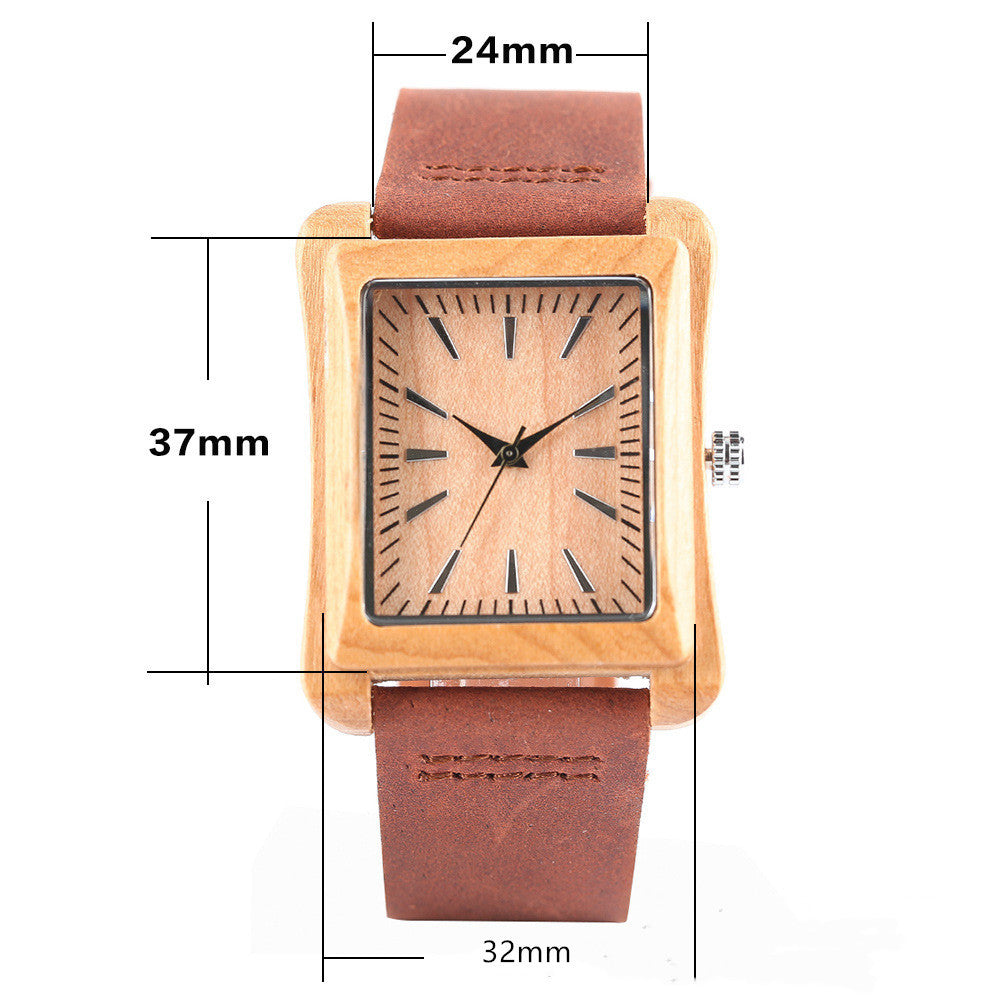 Wooden Watch Literally Attached UP Nail Quartz Watch