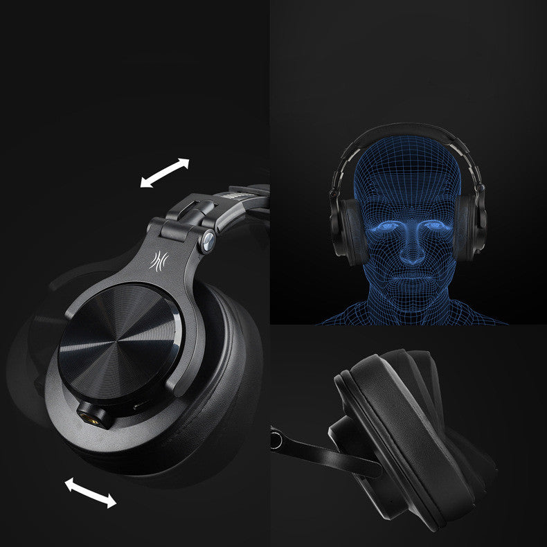 Head-mounted wireless bluetooth monitor headset