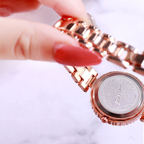 Waterproof quartz ladies watch