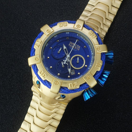 Electroplated quartz men's watch