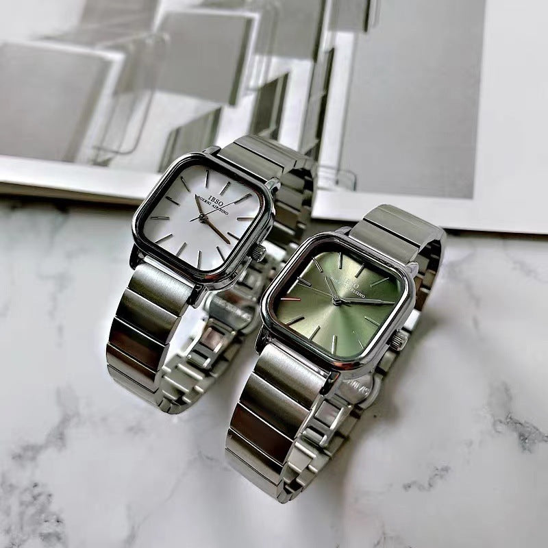 Fashion Fine Steel Small Square Watch Quartz