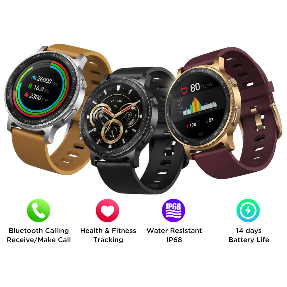 Bluetooth Call Blood Oxygen Blood Pressure Heart Rate Monitoring Custom Dial Smart Watch