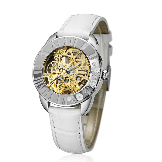 Women's automatic hollow mechanical watch