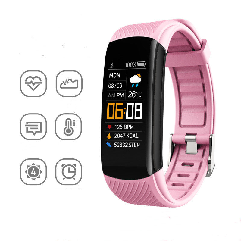 Adult sports silicone pedometer bracelet