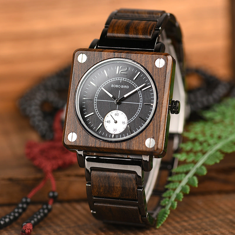 Couple Multi-Function Creative Square Quartz Watch