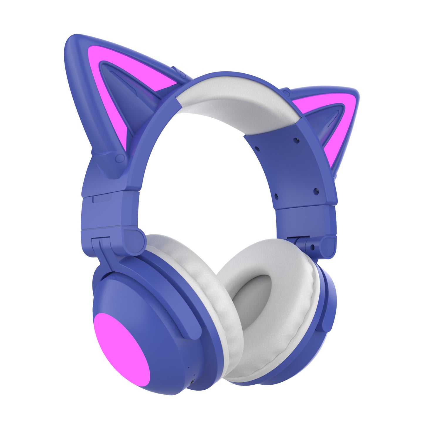 Head-mounted Bluetooth Headset Luminous Cat Ear Petal Angle