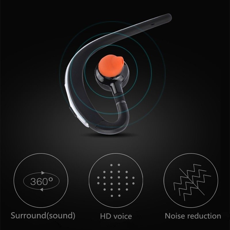 Handsfree Business Bluetooth Headphone With Mic Voice Control Wireless Bluetooth Headset For Drive Noise Cancelling