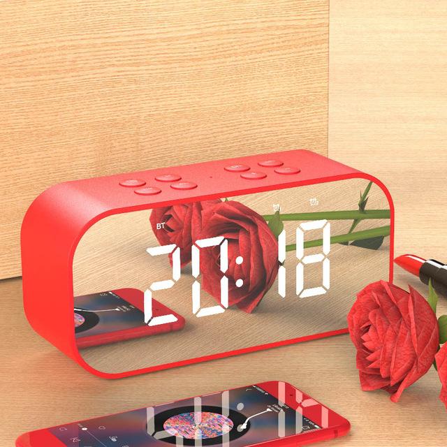 Wireless bluetooth speakers with LED display Clock