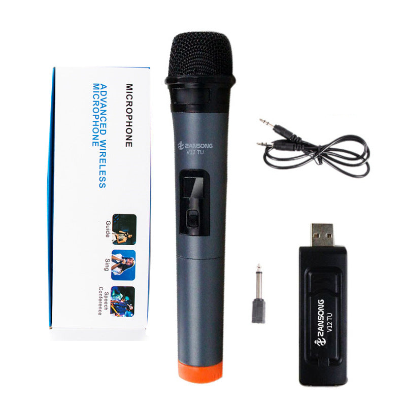 Wireless Microphone V12 Is Suitable For Speaker Amplifier Computer Handheld Microphone