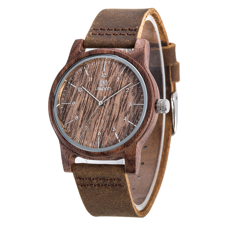 Wooden watch quartz wood watch