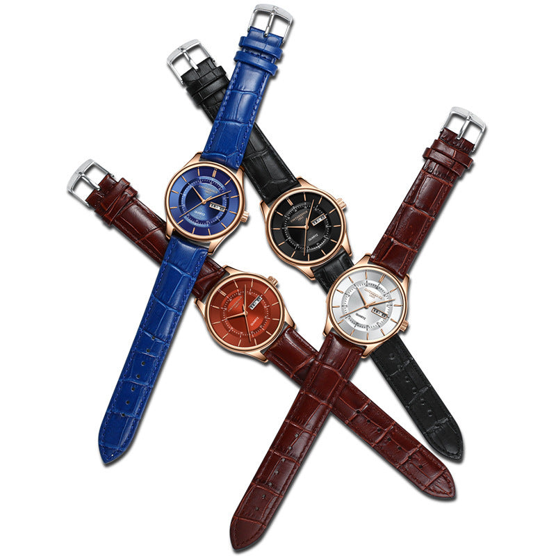 Business round quartz watch