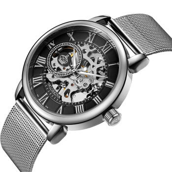 Hollow through the bottom manual mechanical men's watch