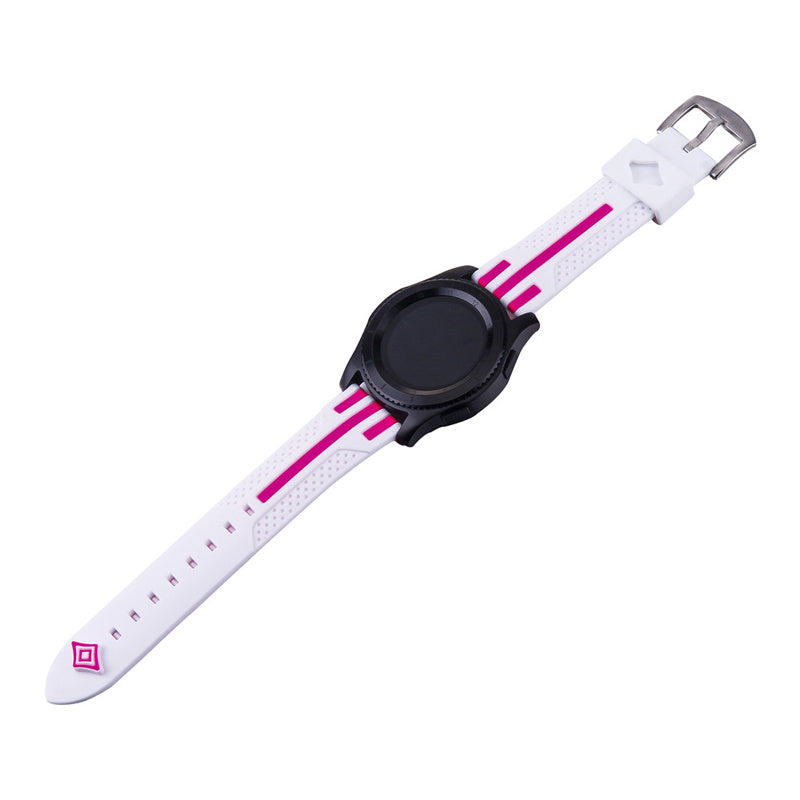 Smart Dual Color Silicone Stripe Strap