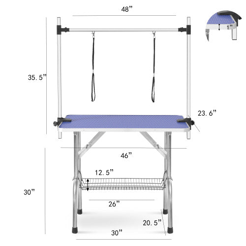 Large 46 Inch Pet Dog And Cat Grooming Table