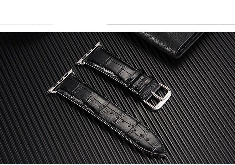 Bamboo Croc Leather Strap