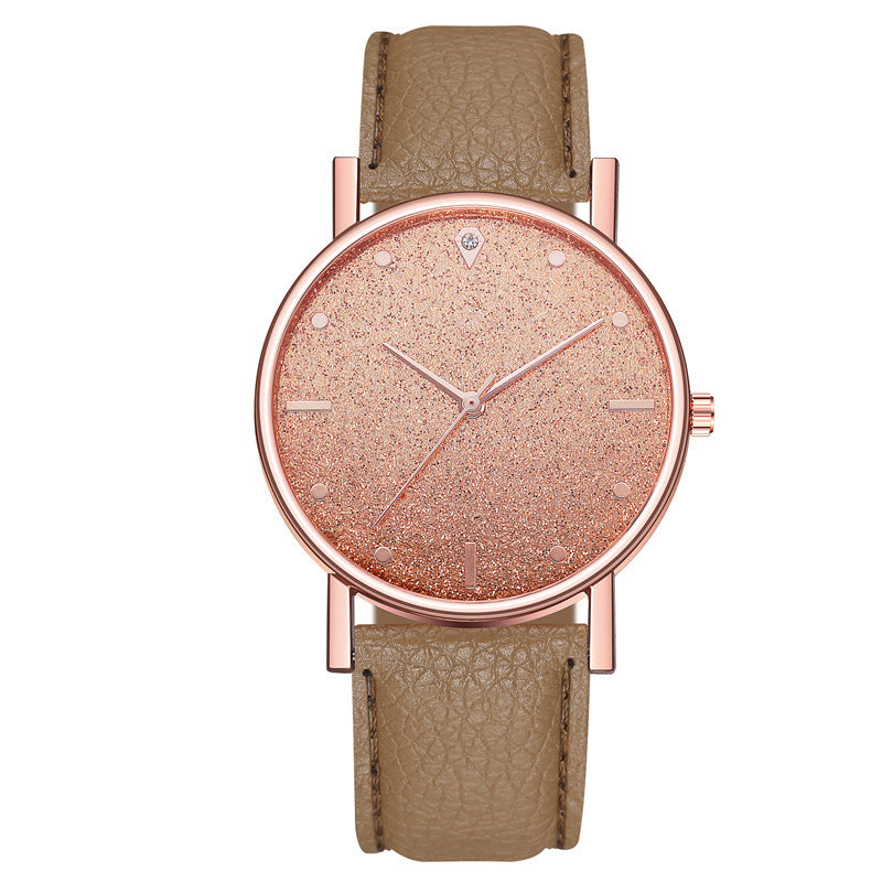 Starry sky belt quartz watch