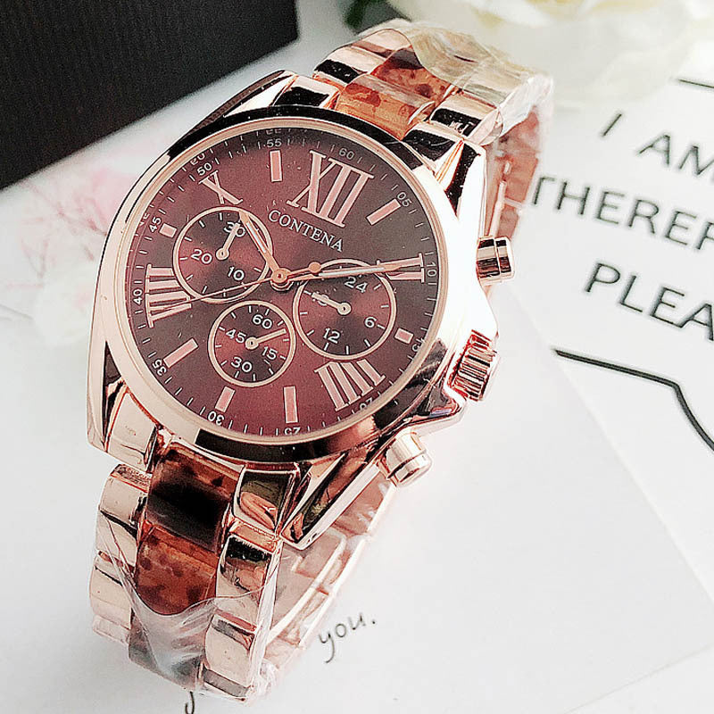 European and American fashion student wristwatch