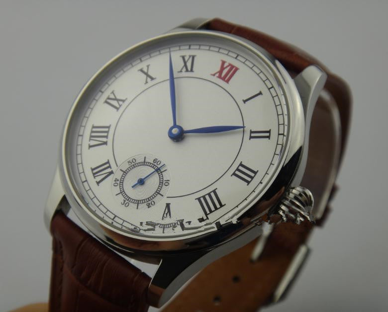 Hand-rolled mechanical twelve red luck male watch