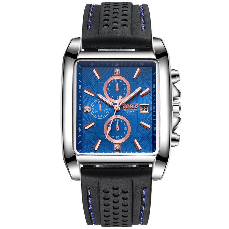 Men's Square Steel Band Watch