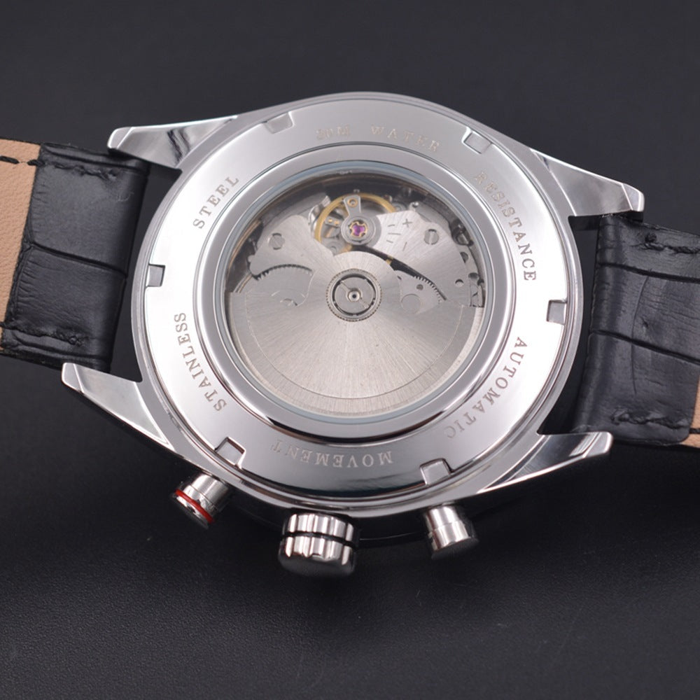 Men's waterproof mechanical watch