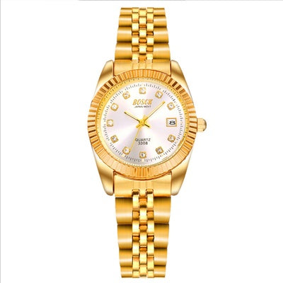 Yellow gold business watch