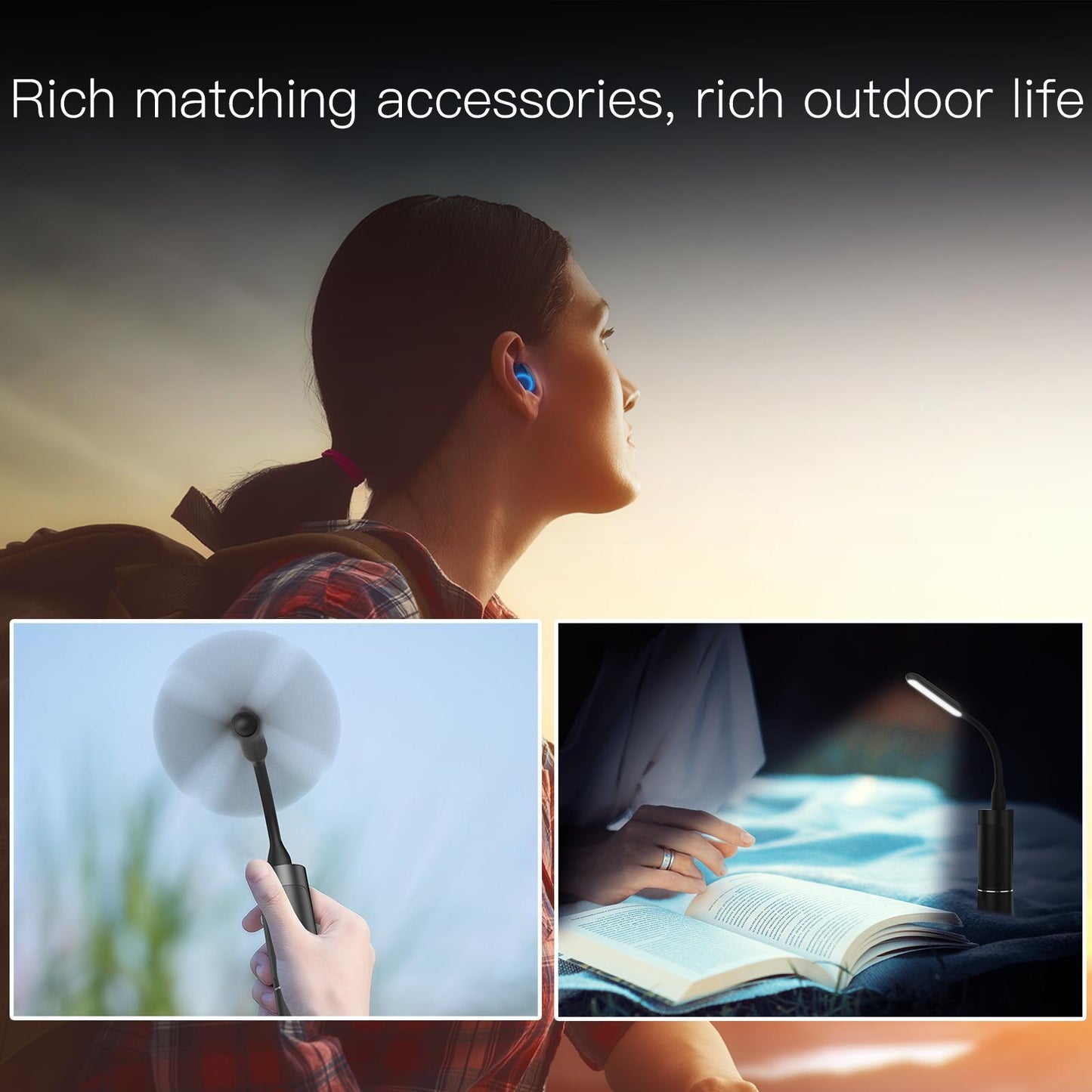 True wireless multifunctional bluetooth headset