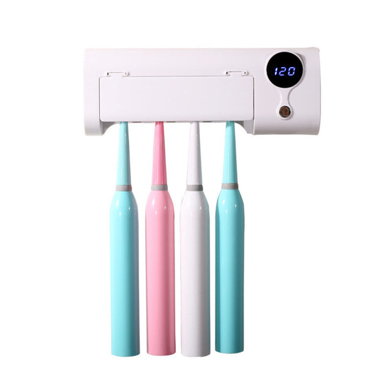 Simple Household Smart Wall-mounted  Sterilizer Cover Air-dried Toothbrush Holder