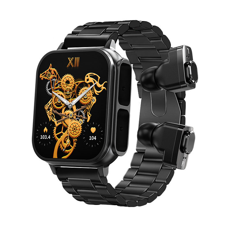 N22 Earphone Watch Two-in-one Sitting Heart Rate Health Monitoring Multi-sport Mode Smart Watch