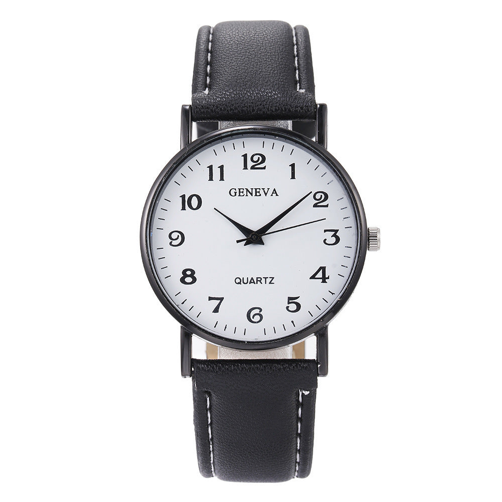 Geneva Ladies Simple Digital Strap Quartz Watch