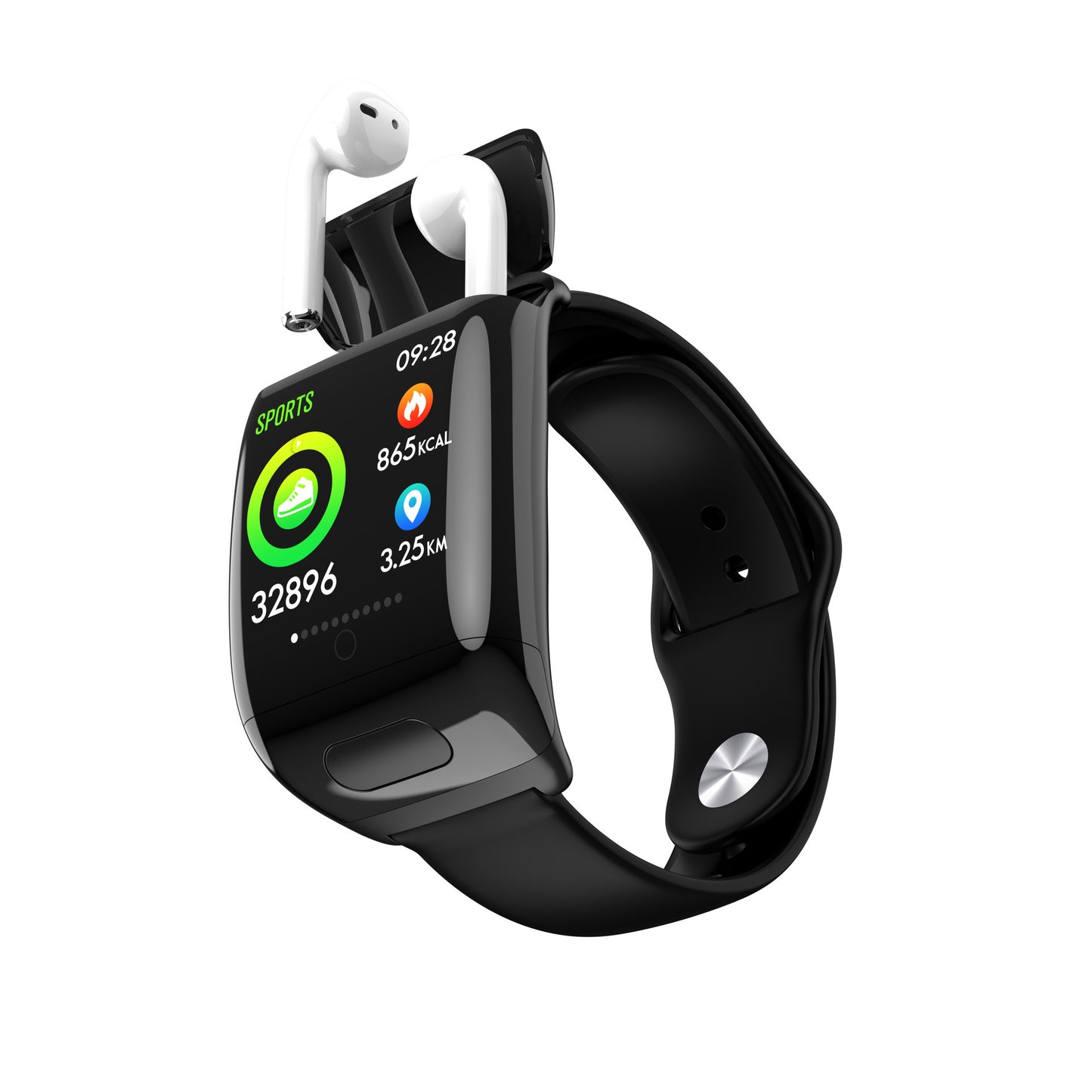 Heart rate oximeter step bracelet