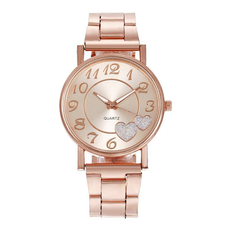 Women's Steel Band Love Quartz Watch