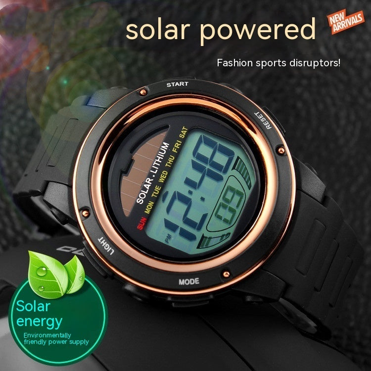 Student Fashion Solar Watch Waterproof